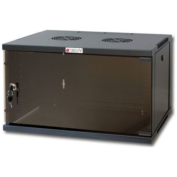 Szafa Techly Techly 101614 Szafa wisząca rack 19" 9U 540x600, zmontowana, czarna