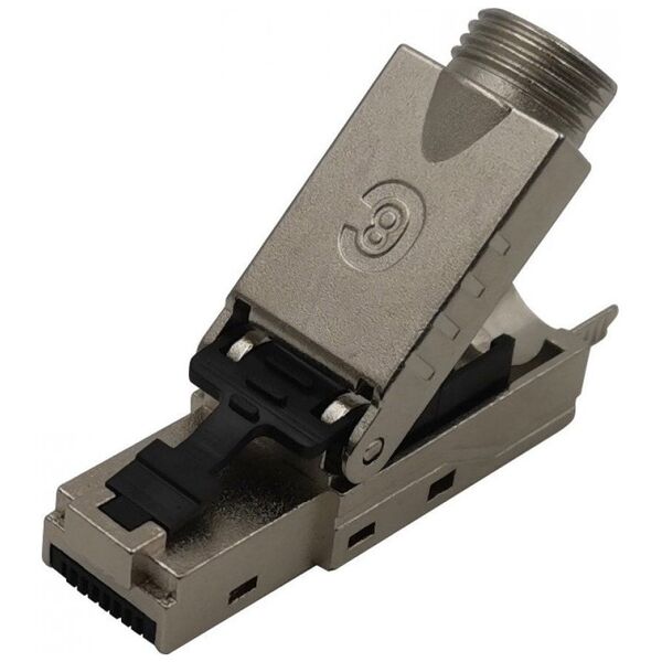 Techly Wtyk Techly RJ45 Cat8.1 STP samozaciskowy czarny