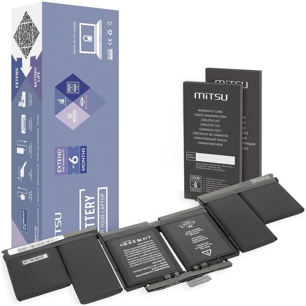 Bateria Mitsu Bateria A1618 MacBook Pro 15 Retina A1398 2015