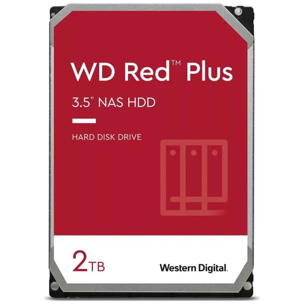 Dysk serwerowy WD Red Plus 2TB 3.5'' SATA III (6 Gb/s)  (WD20EFPX)