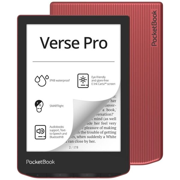 Czytnik PocketBook Verse Pro czerwony (PB634-3-WW)