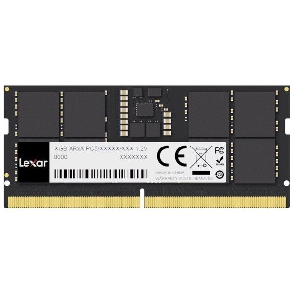 Pamięć do laptopa Lexar SODIMM, DDR5, 16 GB, 5600 MHz, CL46 (LD5S16G56C46ST-BGS)