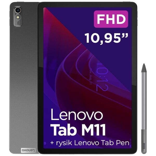 Tablet Lenovo Tab M11 11" 128 GB 4G Szary (ZADB0018PL)