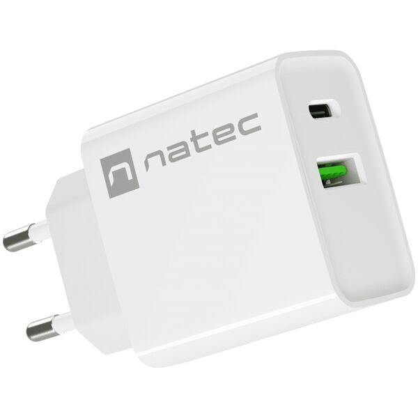 Ładowarka Natec Ribera 1x USB-A 1x USB-C 3 A (NUC-2061)
