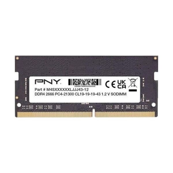 Pamięć do laptopa PNY Pamięć notebookowa 8GB DDR4 2666MHz 21300 MN8GSD42666-SI BULK