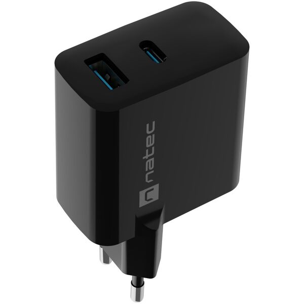 Ładowarka Natec Ribera 1x USB-A 1x USB-C 3 A (NUC-2143)
