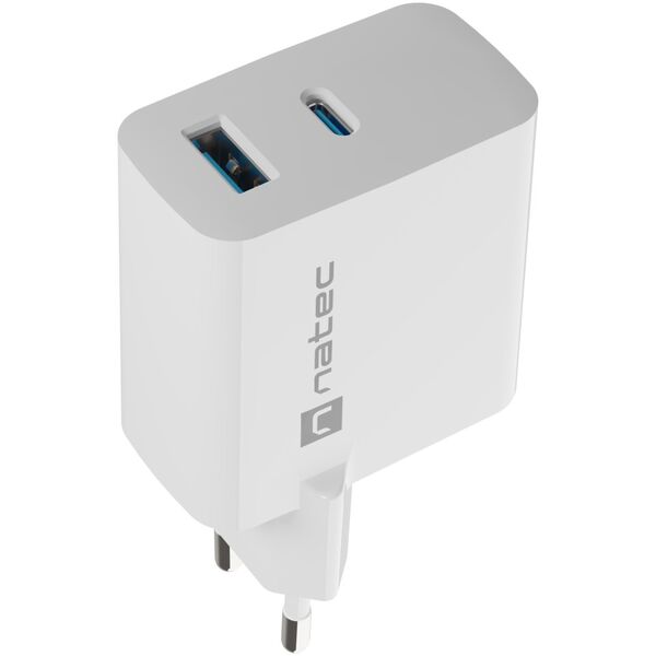 Ładowarka Natec Ribera 1x USB-A 1x USB-C 3.25 A (NUC-2144)