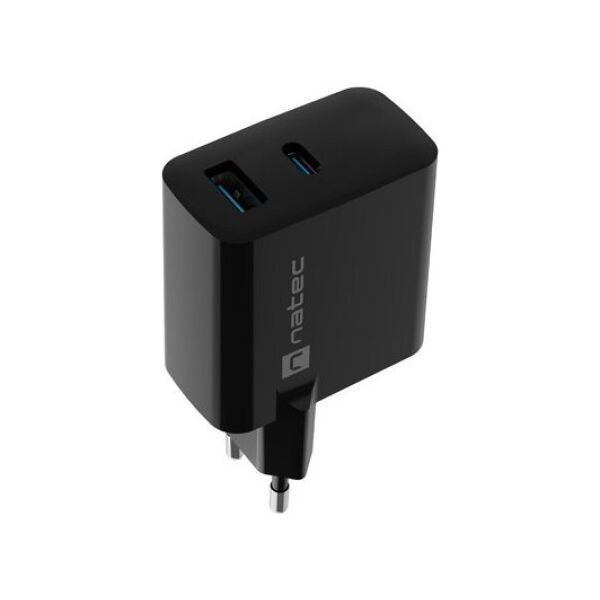 Ładowarka Natec Ribera 1x USB-A 1x USB-C 3.25 A (NUC-2145)