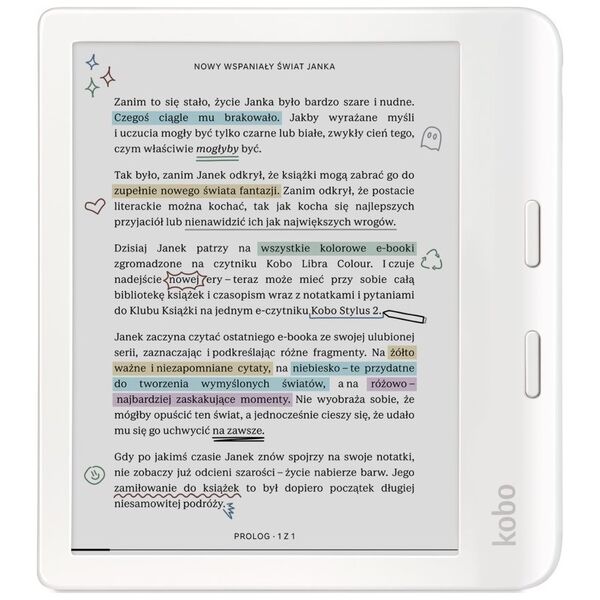 Czytnik Kobo Libra Colour biały (N428-KU-WH-K-CK)