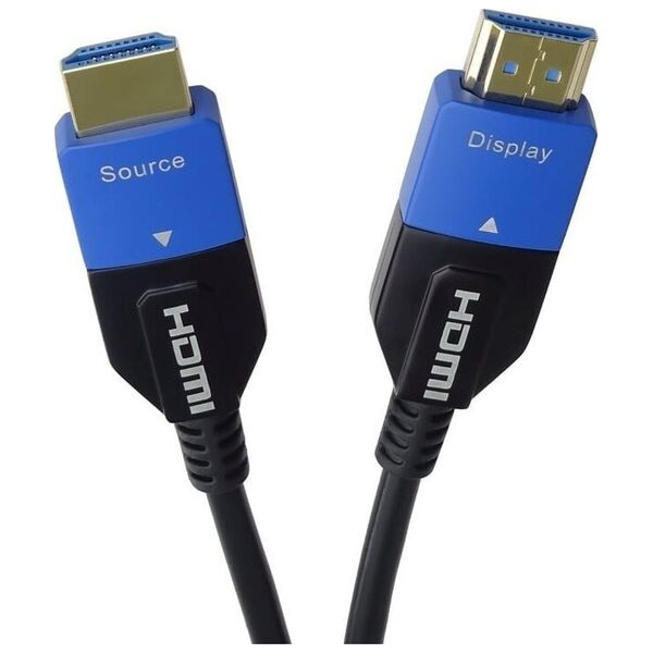 Kabel PremiumCord PREMIUMCORD Ultra High Speed HDMI 2.1 optický kabel 8K@60Hz 4K@120Hz 15m zlacený
