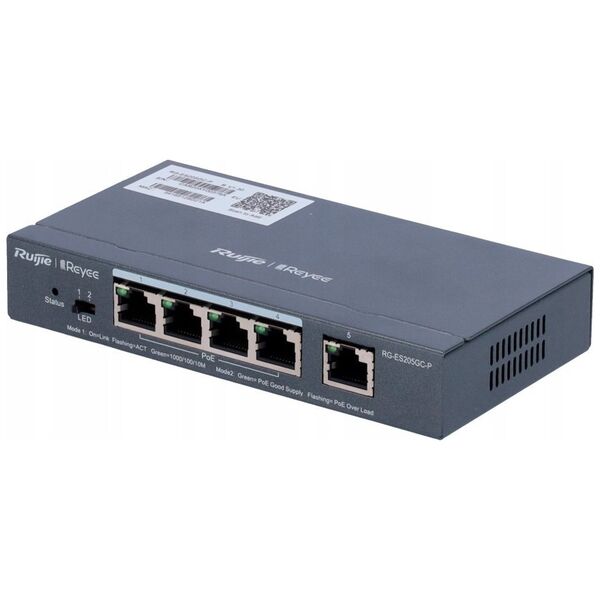 Switch Reyee Reyee RG-ES205GC-P Smart mananged PoE switch, 4x PoE