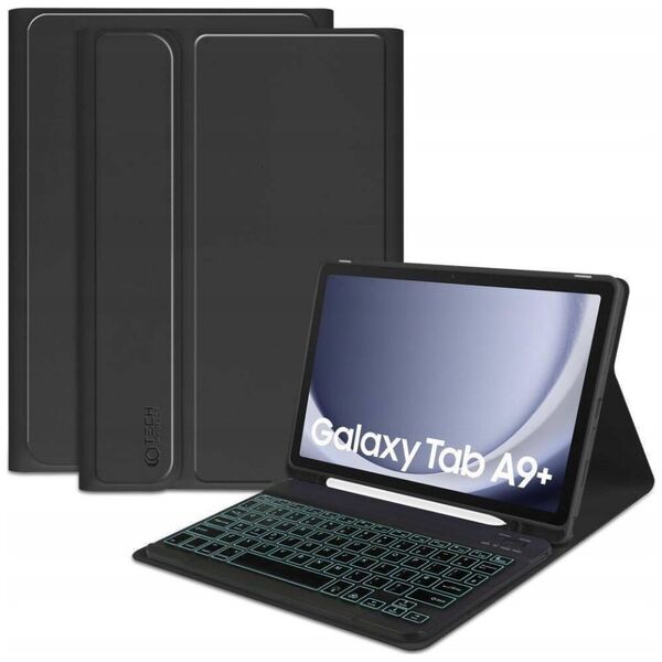 Etui na tablet Tech-Protect SmartCase Pen + Keyboard Samsung Galaxy Tab A9+ Plus 11.0 X210 / X215 / X216 Black