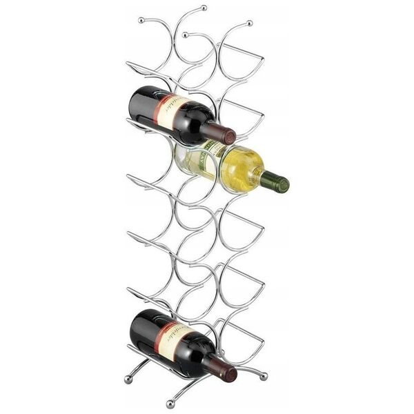 Zeller Metalowy stojak na wino, 12 butelek, ZELLER