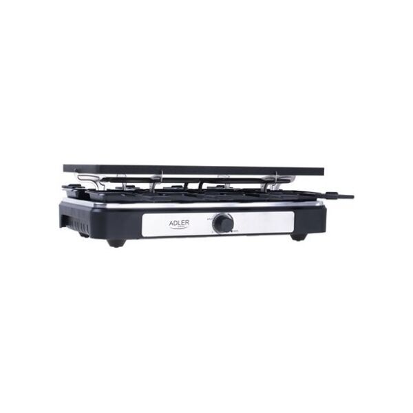 Grill elektryczny TRITON Adler | AD 6616 | Raclette - electric grill | Table | 1400 W | Black/Stainless steel