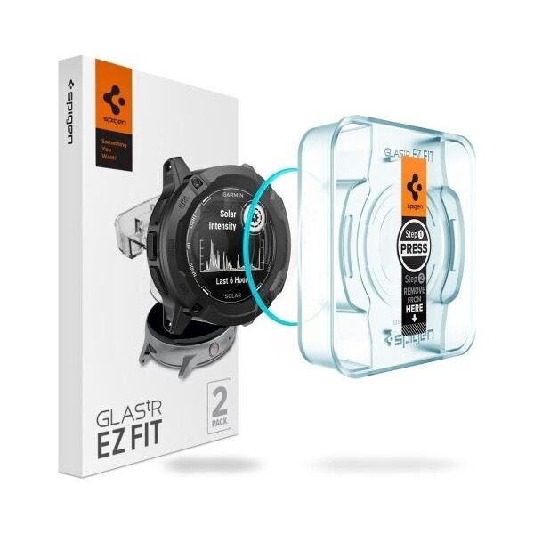 Spigen Spigen GLAS.TR EZ FIT 2-Pack - Szkło hartowane do Garmin Instinct 2X Solar (2 szt)