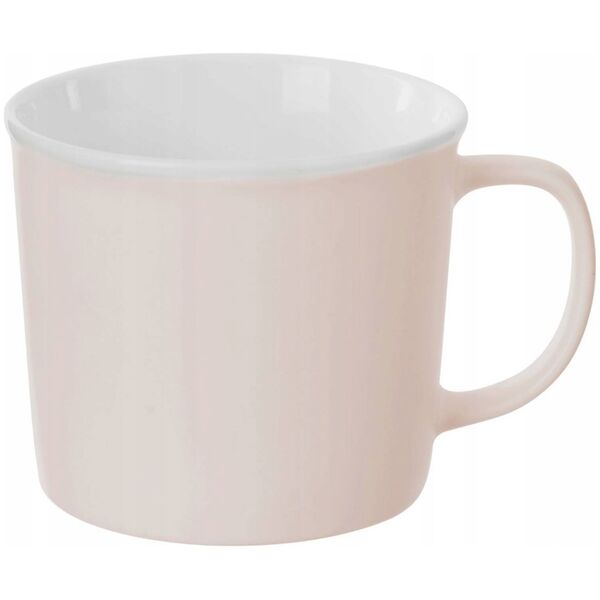 Secret de Gourmet Kubek porcelanowy z uchwytem NATURE, 380 ml, jasnoróżowy