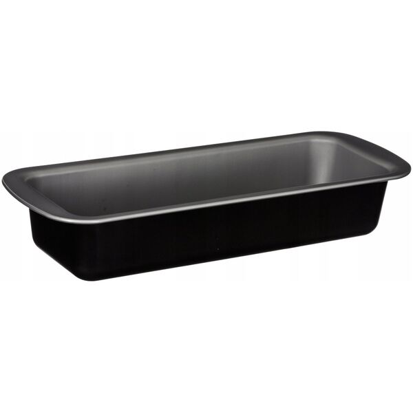 Secret de Gourmet Prostokątna metalowa forma do wypieków, 35 x 13,5 x 6,3 cm, kolor czarny