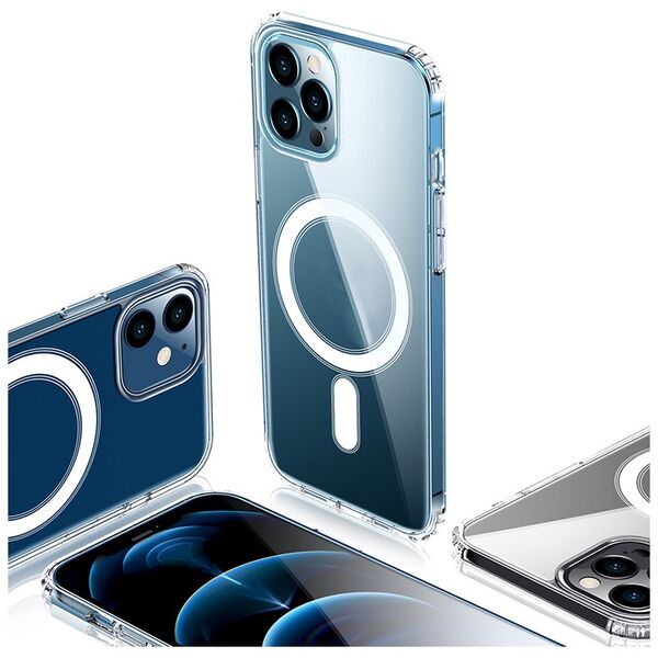 Anti Shock 1,5 mm Mag case for iPhone 15 Pro Max 6,7&quot; transparent big hole 5907457789913