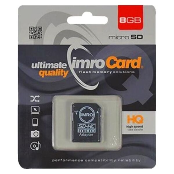 Karta Imro MicroSDHC 8 GB Class 10 UHS-I/U1  (KOM000654)