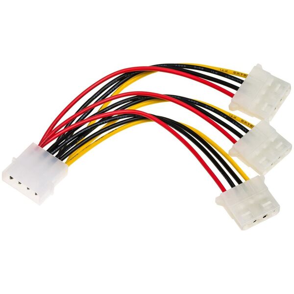 Akyga Molex - Molex x3, 0.15m, Wielokolorowy (AK-CA-40)