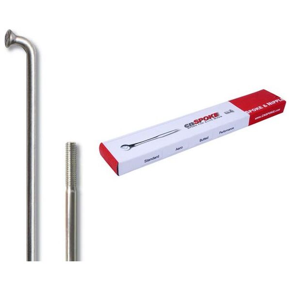 Cn Spoke Szprychy STD14 2.0-2.0-2.0 stal nierdzewna 252mm srebrne + nyple 144szt.
