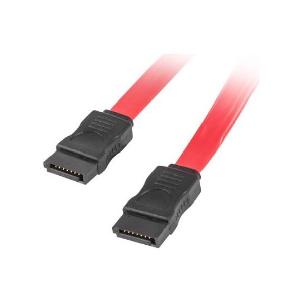 Lanberg SATA - SATA, 0.5m, Czerwony (CA-SASA-10CU-0050-R)