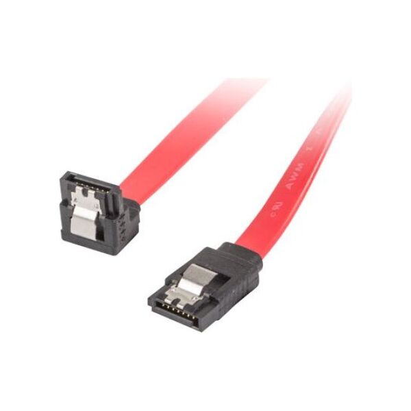 Lanberg SATA - SATA, 0.5m, Czerwony (CA-SASA-13CU-0050-R)