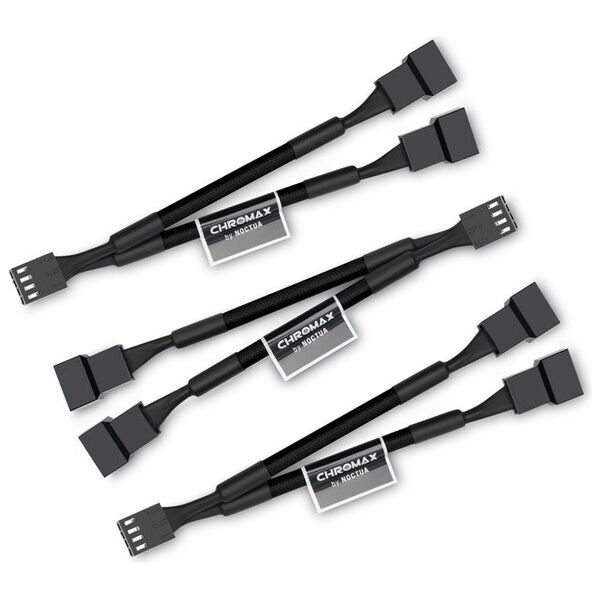 Noctua 4-pin - 4-pin x2, 0.11m, Czarny (NA-SYC1.black)