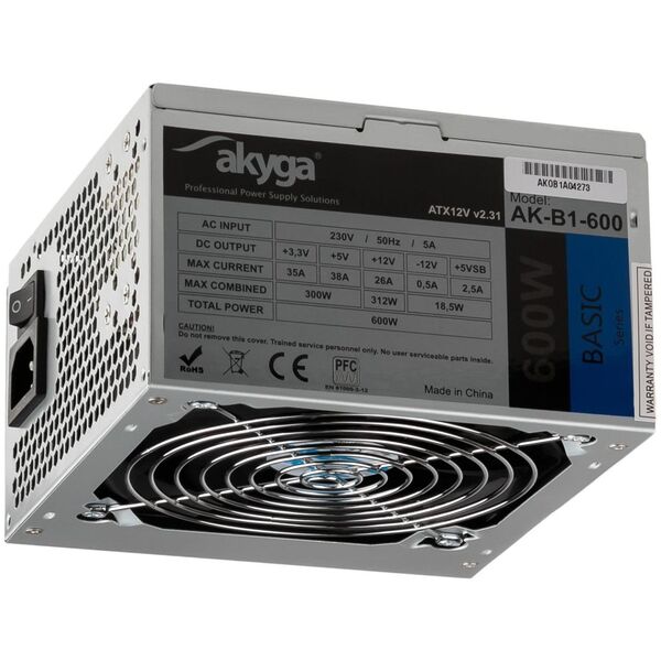 Zasilacz Akyga Basic 600W (AK-B1-600)