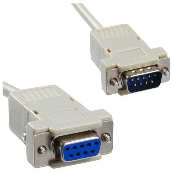 PremiumCord DB-9 - DB-9, 2m, Biały (kpm2a)