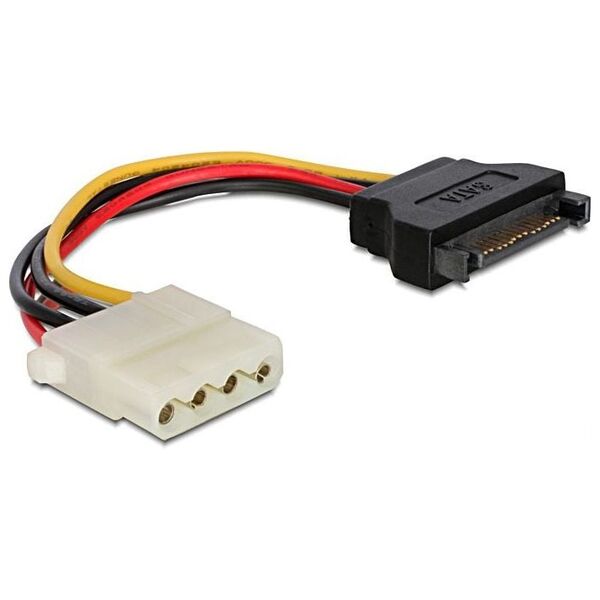 Gembird Molex - SATA, 0.15m, Wielokolorowy (CC-SATA-PS-M)
