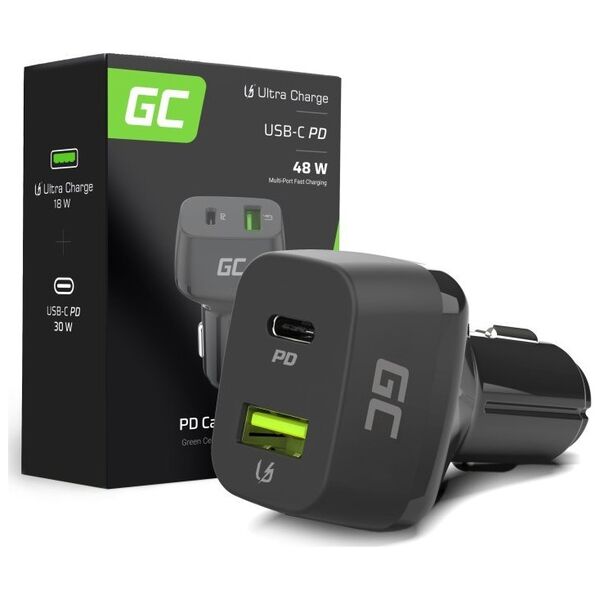 Ładowarka Green Cell 1x USB-A 1x USB-C 3 A  (CAD33)