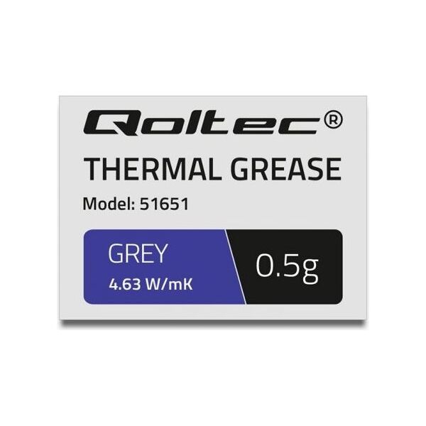 Pasta termoprzewodząca Qoltec Grey 0.5g (51651)