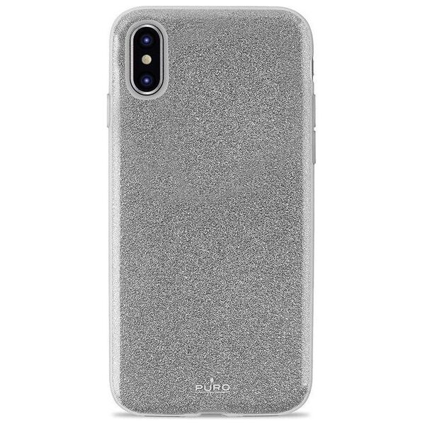 Puro PURO Glitter Shine Cover - Etui iPhone Xs Max (Silver)