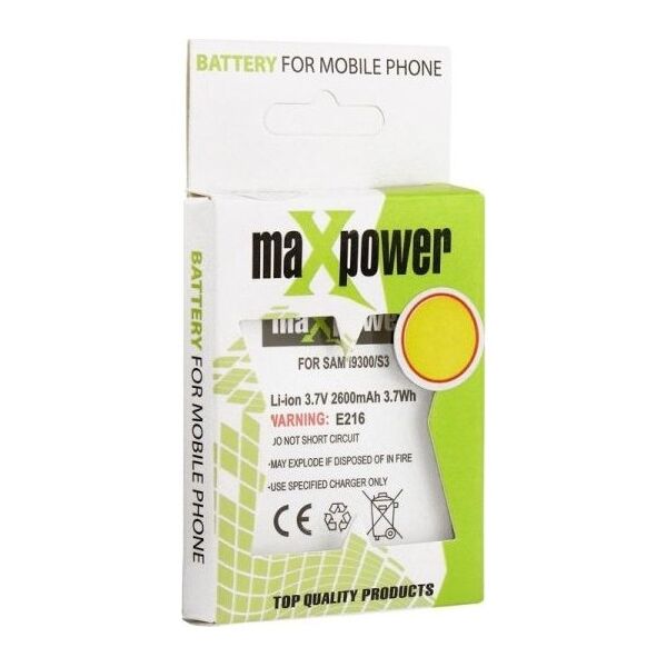 Bateria MaxPower Bateria Samsung S5 G900 3100mAh MaxPower EB-BG900BBC