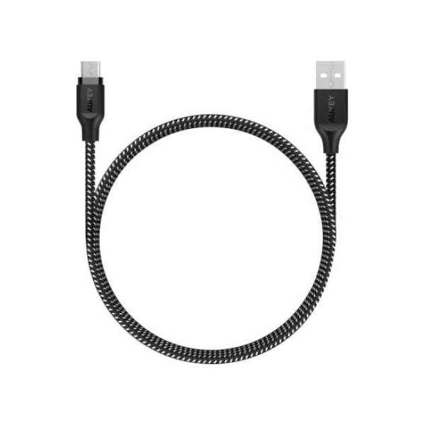 Kabel USB Aukey USB-A - microUSB 2 m Czarny (CB-AM2 BLACK)