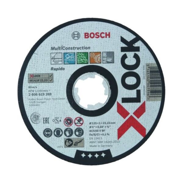 Bosch Accessories, tarcza tnąca prosta 125x22.23mm (2608619269)