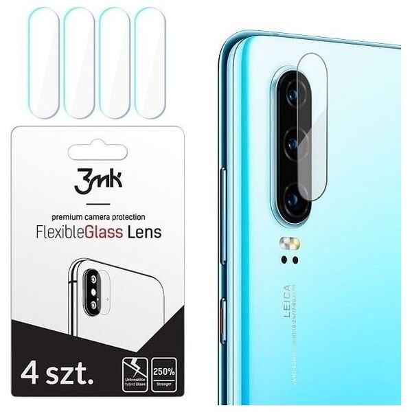 3MK 3MK FlexibleGlass Lens iPhone 11 Pro Szkło hybrydowe na obiektyw aparatu 4szt