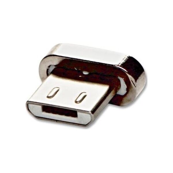 USB (2.0) Redukcja, Magnetický konec-USB micro (2.0) M, 0, srebrna, redukcja do kabla magnetycznego