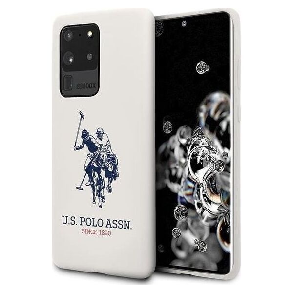 U.S. Polo Assn US Polo USHCS69SLHRWH S20 Ultra G988 biały/white Silicone Collection