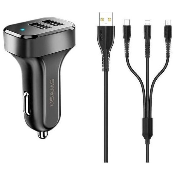 Ładowarka Usams C13 2x USB-A 2.1 A  (66879-uniw)