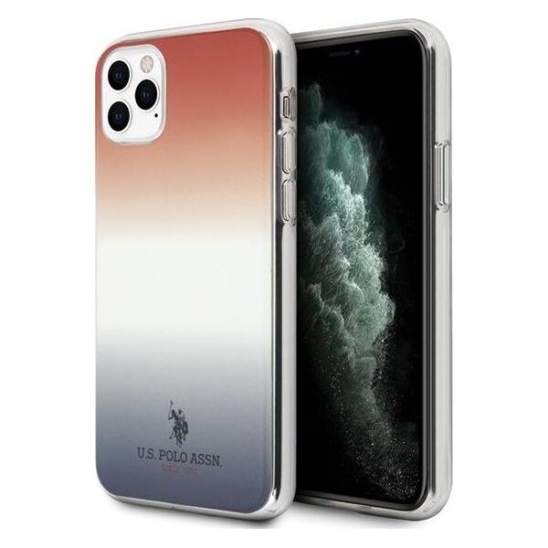 U.S. Polo Assn US Polo USHCN65TRDGRB iPhone 11 Pro Max czerwono-niebieski/blue&red Gradient Pattern Collection