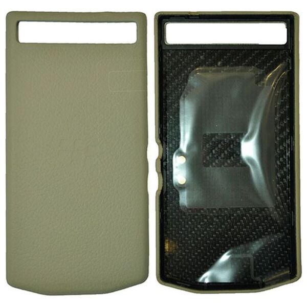 Blackberry Etui Porsche Design Leather Battery Door Cover P9982 sand shell