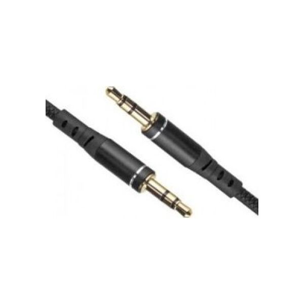 Kabel EverActive Jack 3.5mm - Jack 3.5mm 1.5m czarny (CBS-1.5JB)