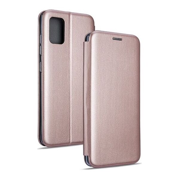 Etui Book Magnetic Samsung A20s A207 różowo-złoty/rose gold