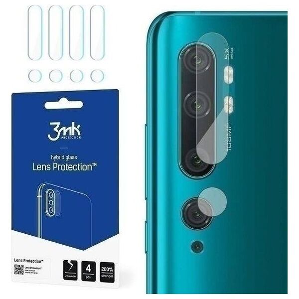 3MK 3MK Lens Protect Xiaomi Mi Note 10 Ochrona na obiektyw aparatu 4szt