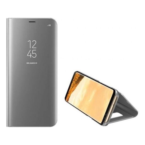 Etui Clear View iPhone 12 6,7" Pro Max srebrny/silver