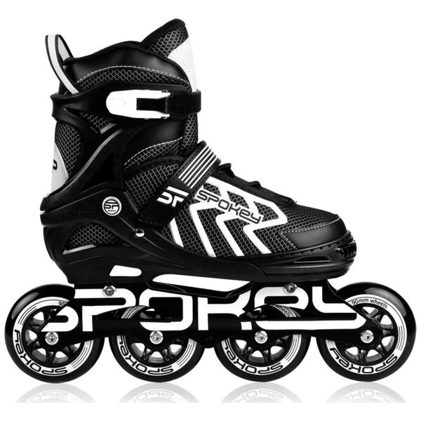 Rolki Spokey Khan rekreacyjne regulowane czarne r. 31-34