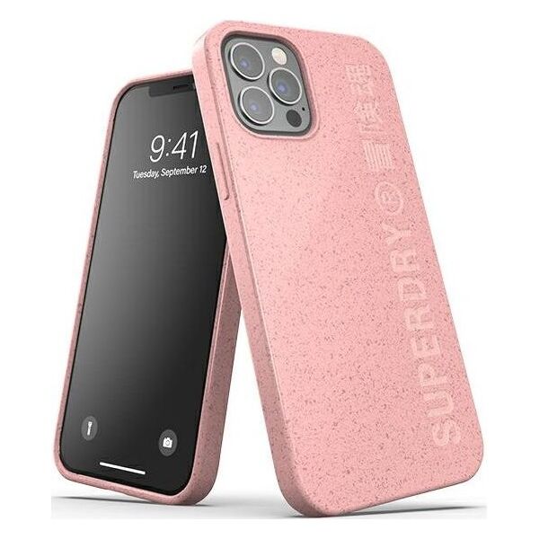 Dr Nona SuperDry Snap iPhone 12/12 Pro Compostab le Case różowy/pink 42621