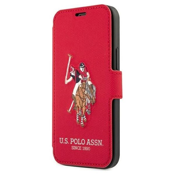 U.S. Polo Assn US Polo USFLBKP12SPUGFLRE iPhone 12 mini 5,4" czerwony/red book Polo Embroidery Collection